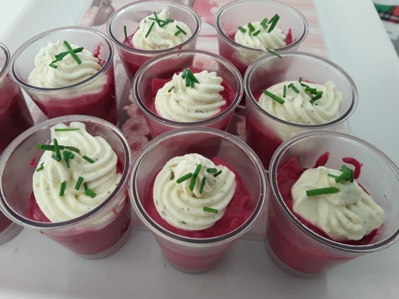 Cliquez pour zoomer ! Verrines de betterave Thermomix par mimiher06