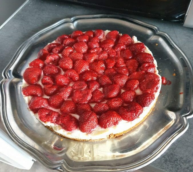 Cliquez pour zoomer ! Tarte aux fraises sans cuisson Thermomix par cyrlene