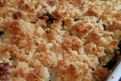 Cliquez pour zoomer ! Crumble courgettes, chèvre et lardons Thermomix par Nisou60