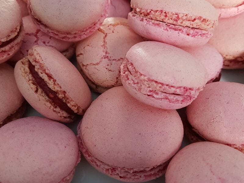 Ganache framboises pour macarons au Thermomix - Cookomix