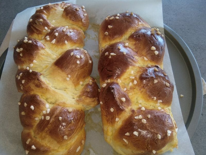 Cliquez pour zoomer ! Brioche tressée à la mie filante Thermomix par Sonianiania
