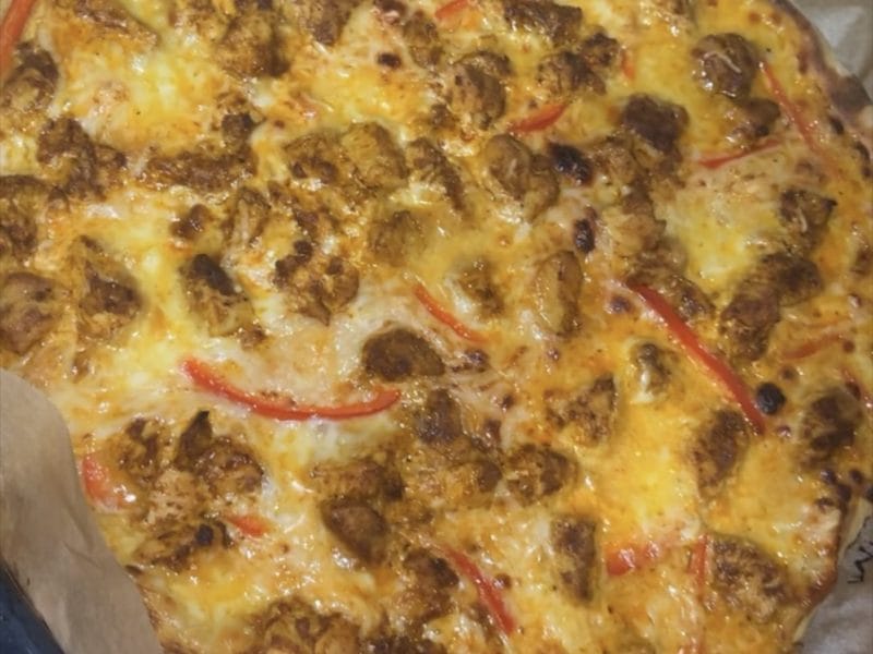 Cliquez pour zoomer ! Pizza poulet tandoori Thermomix par margaux_262