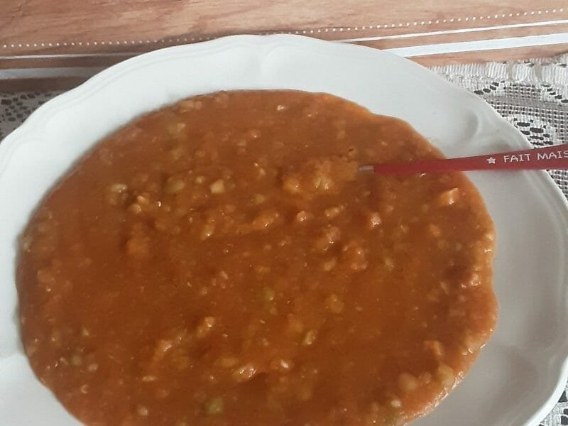 Cliquez pour zoomer ! Soupe de lentilles, pois cassés et poitrine fumée Thermomix par mitzie