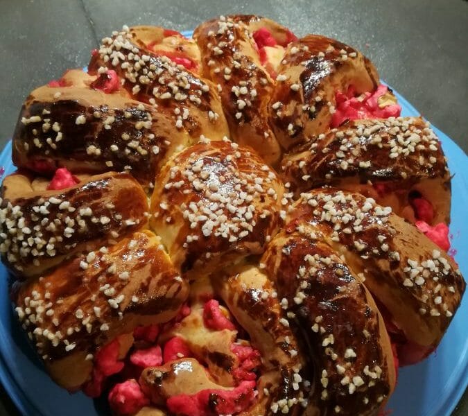 Cliquez pour zoomer ! Brioche aux pralines roses Thermomix par Cyril26