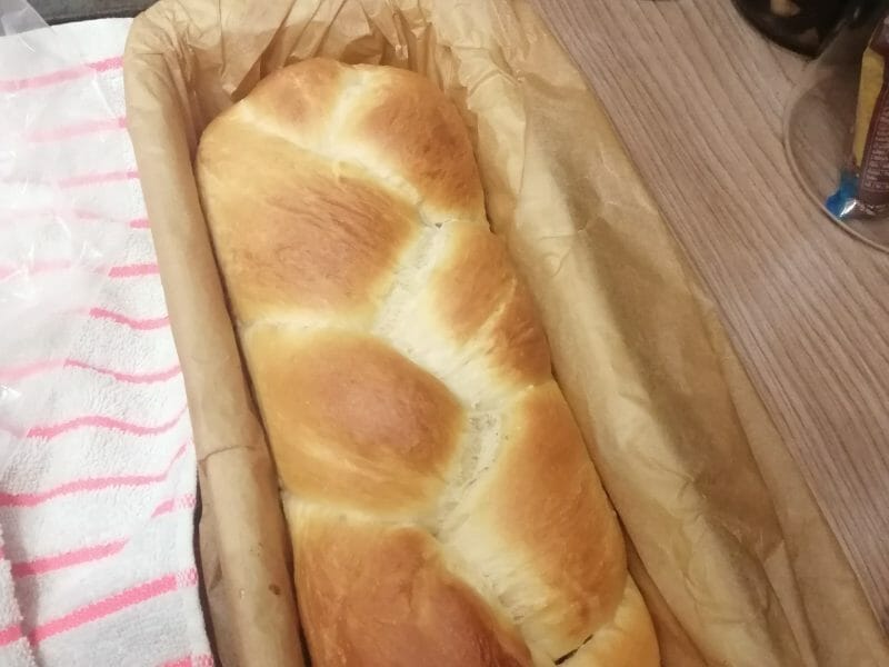 Cliquez pour zoomer ! Brioche tressée à la mie filante Thermomix par Mina_cook
