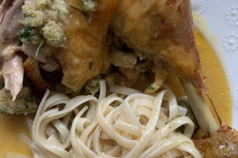 Cliquez pour zoomer ! Poulet farci ail et olives vertes Thermomix par Domi77