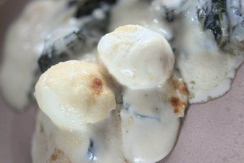 Cliquez pour zoomer ! Oeufs à la florentine Thermomix par Domi77