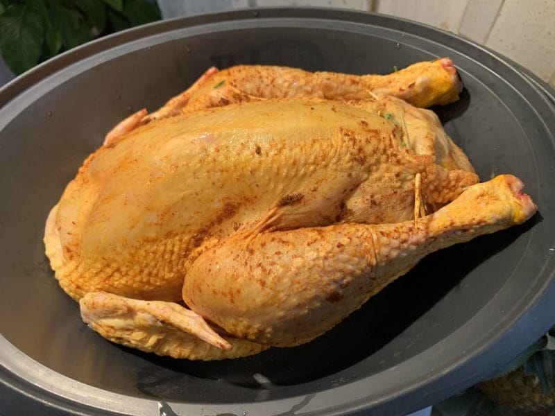 Cliquez pour zoomer ! Poulet farci ail et olives vertes Thermomix par Domi77