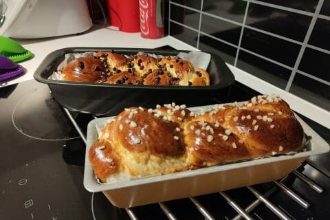 Cliquez pour zoomer ! Brioche tressée à la mie filante Thermomix par Wawa