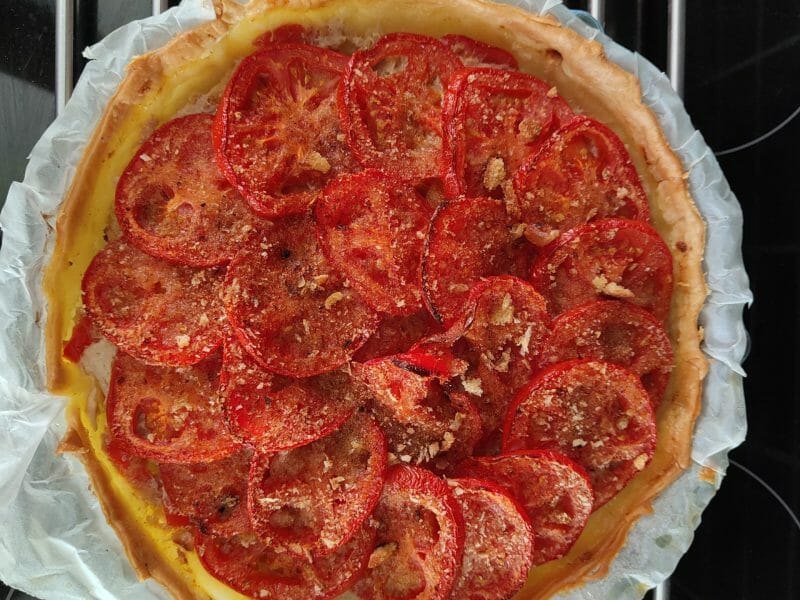 Cliquez pour zoomer ! Tarte salée façon tomates farcies Thermomix par Wawa