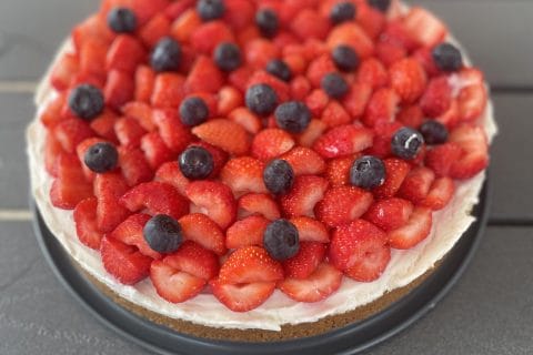 Cliquez pour zoomer ! Tarte aux fraises sans cuisson Thermomix par amandine_826