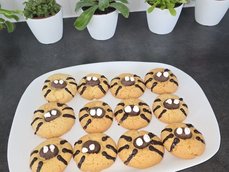 Cliquez pour zoomer ! Spider cookies – cookies araignées Thermomix par Anaïs