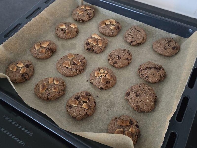Cliquez pour zoomer ! Biscuits chocolat, raisins et noisettes Thermomix par Anaïs