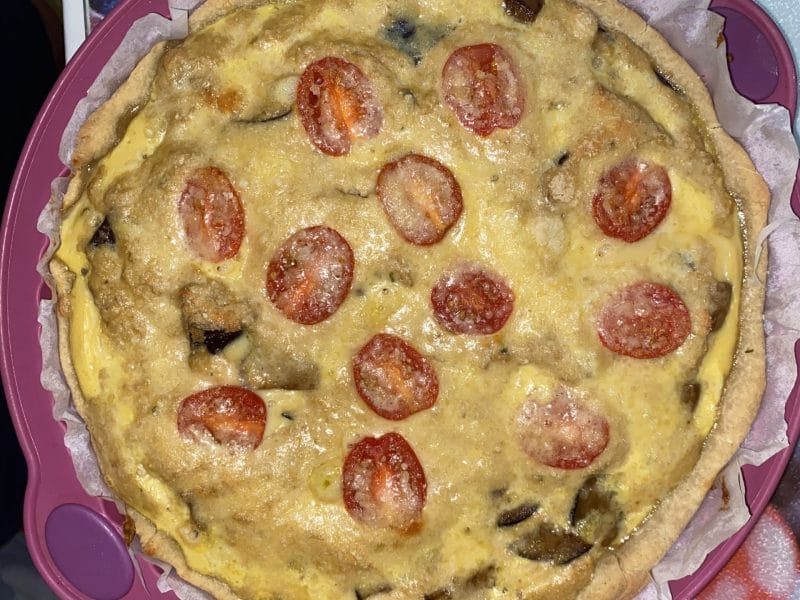Cliquez pour zoomer ! Quiche thon et aubergines Thermomix par LULU07
