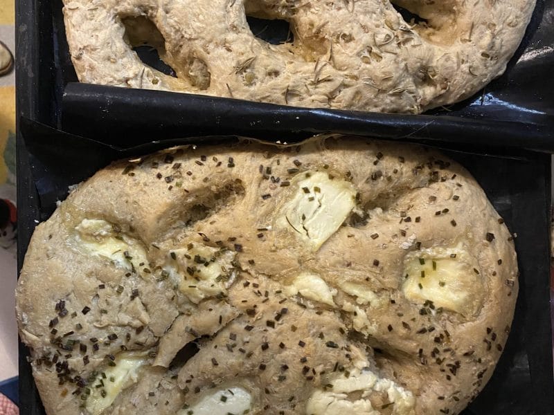 Cliquez pour zoomer ! Fougasse olives et lardons Thermomix par LULU07