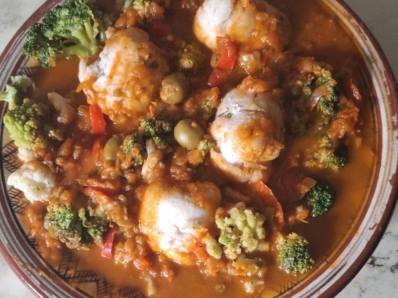 Cliquez pour zoomer ! Poisson à la Veracruz Thermomix par manhou05