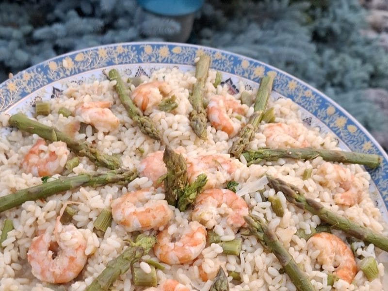 Cliquez pour zoomer ! Risotto aux crevettes et asperges Thermomix par manhou05