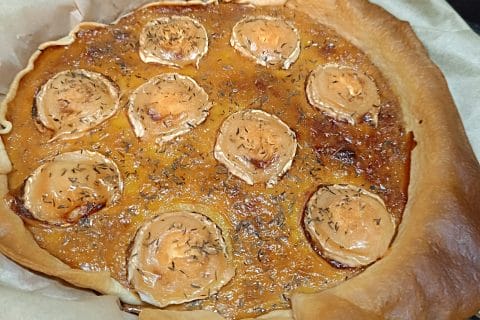 Cliquez pour zoomer ! Quiche oignons, chèvre et miel Thermomix par Alexou95