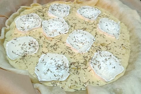 Cliquez pour zoomer ! Quiche oignons, chèvre et miel Thermomix par Alexou95
