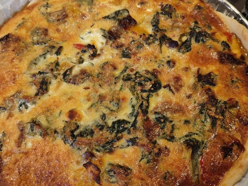 Cliquez pour zoomer ! Quiche aux épinards et au poivron rouge Thermomix par alexia_267