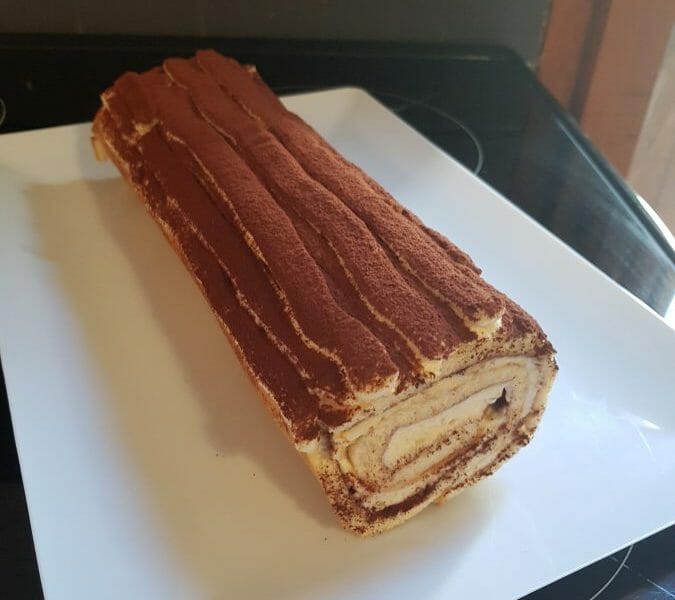 Cliquez pour zoomer ! Bûche Tiramisu Thermomix par laetilac