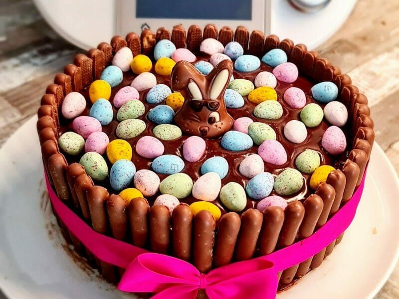 Cliquez pour zoomer ! Gâteau lapin de Pâques Thermomix par Cathy3107