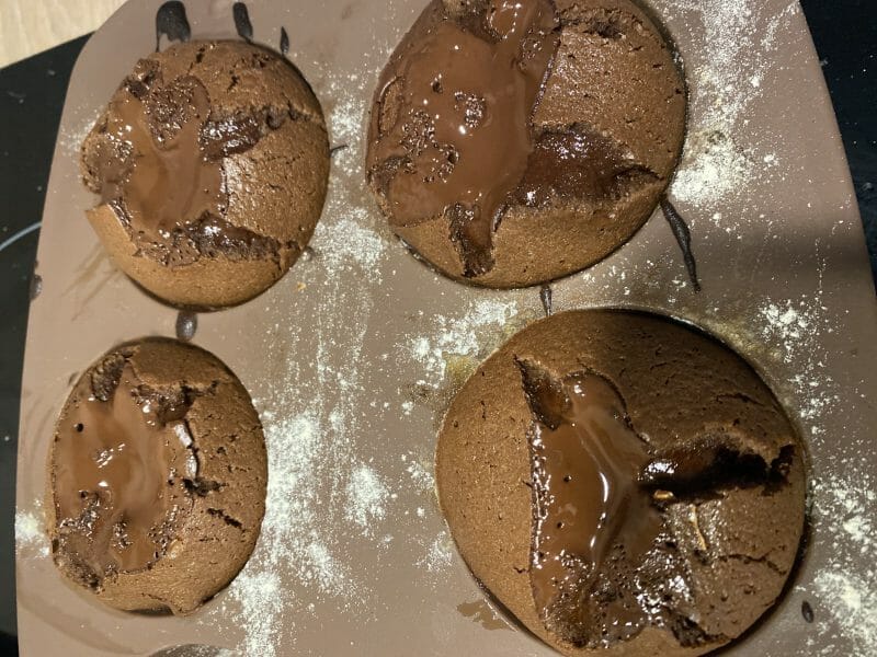 Cliquez pour zoomer ! Moelleux au chocolat cœur fondant Thermomix par melanie_1119