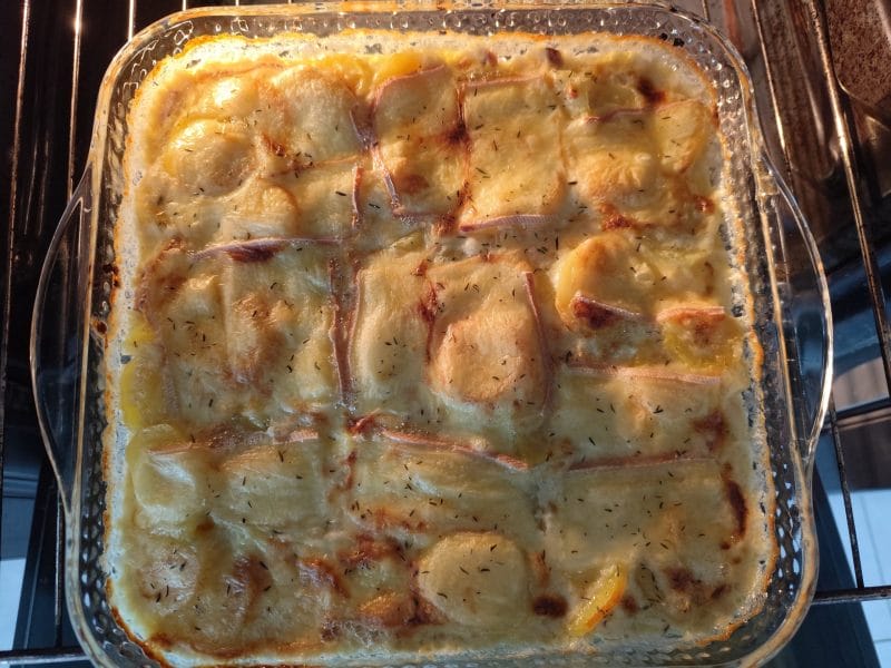 Cliquez pour zoomer ! Gratin de pommes de terre à la normande Thermomix par Linettece