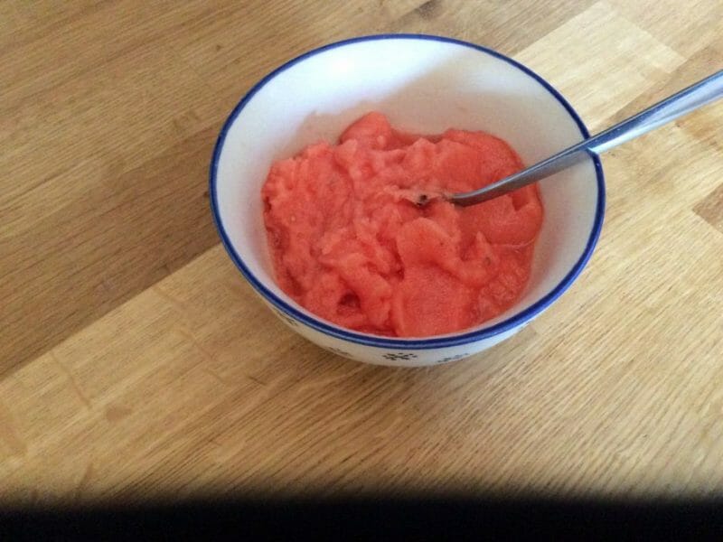 Cliquez pour zoomer ! Sorbet à la pastèque Thermomix par Guilimout