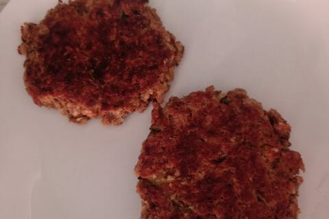 Cliquez pour zoomer ! Steaks lentilles, pois chiches, courgettes Thermomix par zouzou225