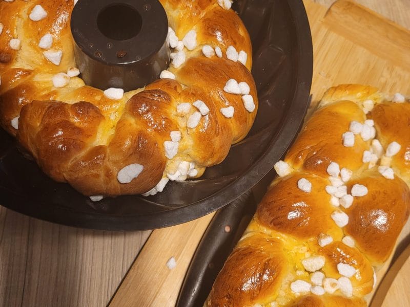 Cliquez pour zoomer ! Brioche tressée à la mie filante Thermomix par valerty