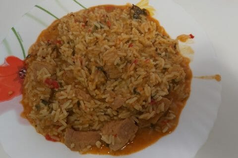 Cliquez pour zoomer ! Côtes de porc au riz jaune Thermomix par patty808