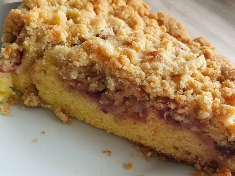 Cliquez pour zoomer ! Crumb cake framboises Thermomix par Minoushka57