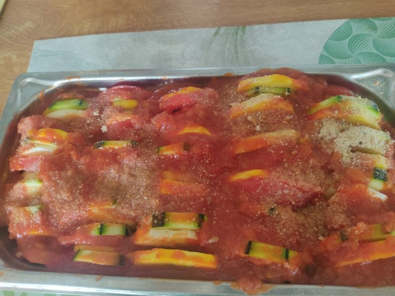 Cliquez pour zoomer ! Tian de légumes et mozzarella Thermomix par na-anou