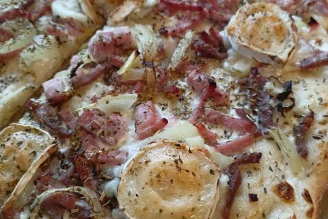 Cliquez pour zoomer ! Fougasse chèvre et lardons Thermomix par AngelNoe