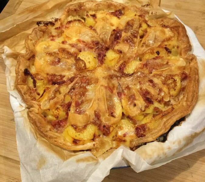 Cliquez pour zoomer ! Tarte aux pommes de terre et lardons Thermomix par AnaisF