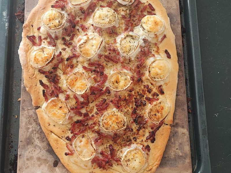 Cliquez pour zoomer ! Fougasse chèvre et lardons Thermomix par Titi7