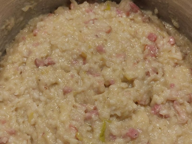 Cliquez pour zoomer ! Risotto poireaux et lardons Thermomix par Titi7