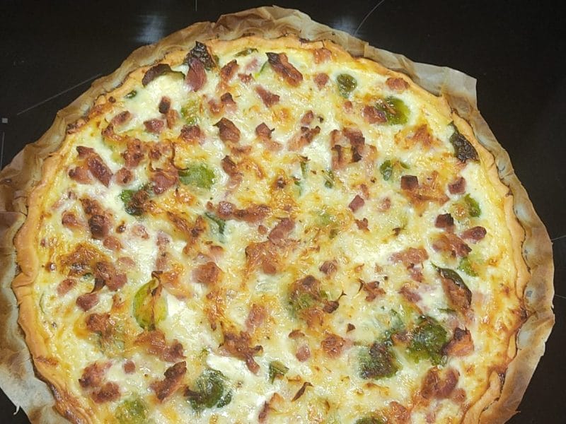 Cliquez pour zoomer ! Quiche aux choux de Bruxelles et lardons Thermomix par Titi7