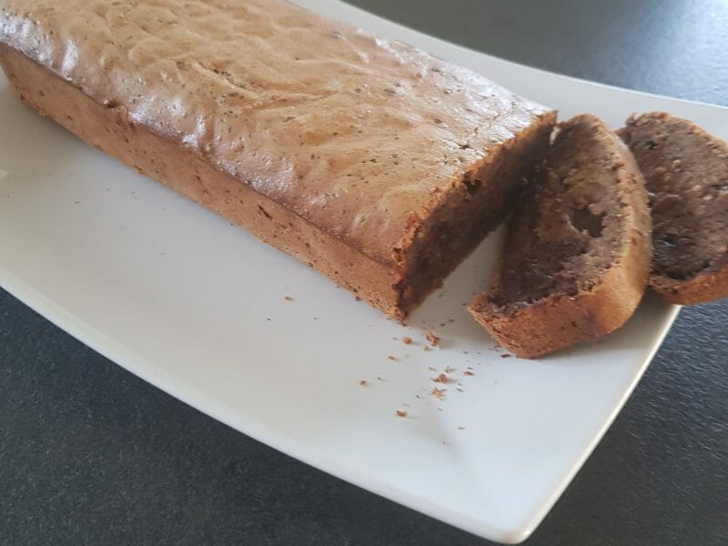 Cliquez pour zoomer ! Cake banane et pépites de chocolat Thermomix par Celinedu13