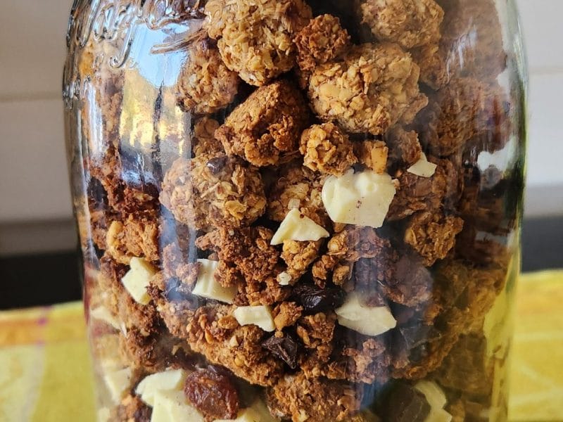 Cliquez pour zoomer ! Granola dattes et banane Thermomix par Kent