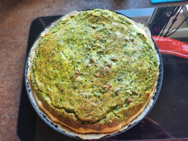 Cliquez pour zoomer ! Quiche épinards et lardons Thermomix par Stephyan