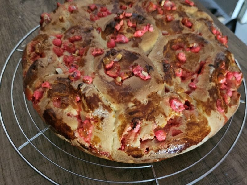 Cliquez pour zoomer ! Brioche aux pralines roses Thermomix par fannynini_1