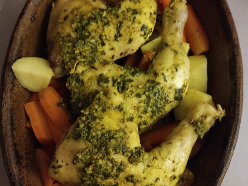 Cliquez pour zoomer ! Poulet rôti à la Marocaine Thermomix par Sylvie