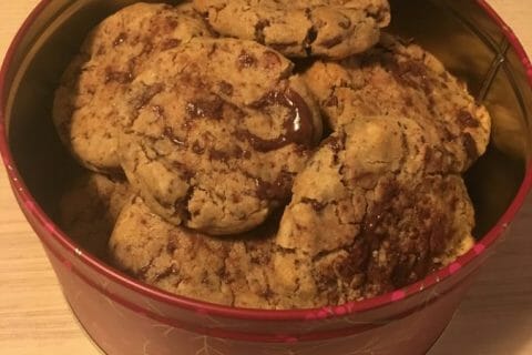 Cliquez pour zoomer ! Cookies beurre de cacahuète et pépites de chocolat au Thermomix