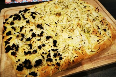 Cliquez pour zoomer ! Focaccia aux oignons Thermomix par Laetitia Kuala Lumpur