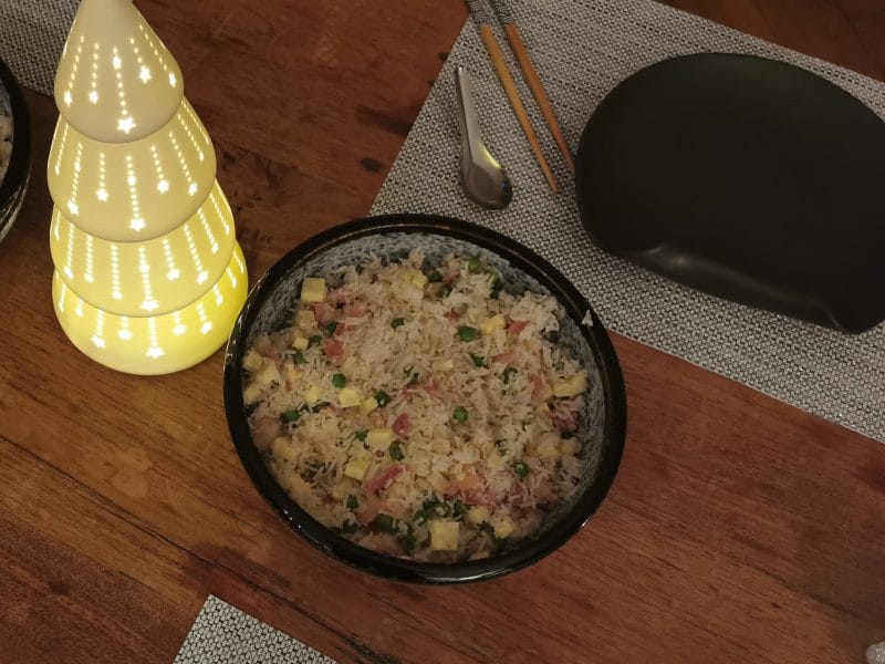 Cliquez pour zoomer ! Riz cantonais Thermomix par Laetitia Kuala Lumpur