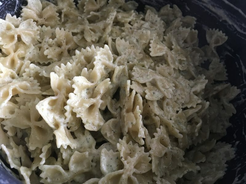 Cliquez pour zoomer ! Farfalle à la crème de courgettes Thermomix par swatt