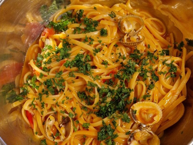 Cliquez pour zoomer ! Spaghettis aux palourdes Thermomix par bettybupbe