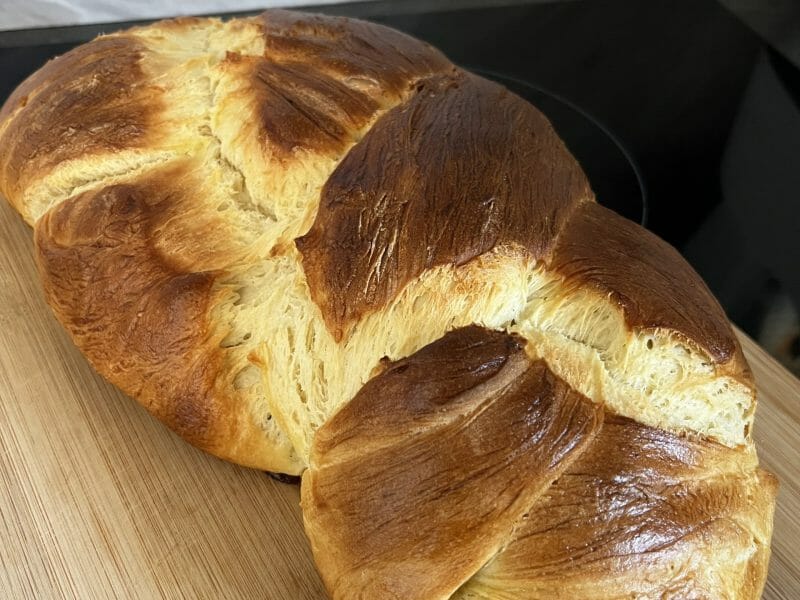 Cliquez pour zoomer ! Brioche tressée à la mie filante Thermomix par margotte89